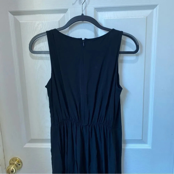 EILEEN FISHER Tencel Viscose Wrap Skirt Cami Jumpsuit Extra Small Black S9GHT - Picture 8 of 8